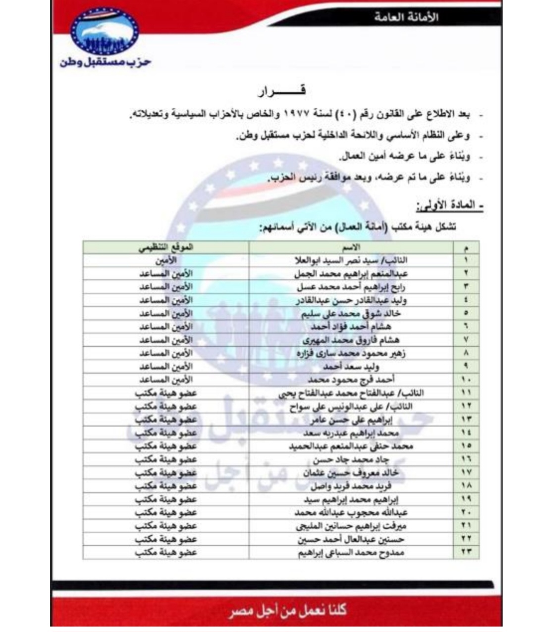 امانة العمال.